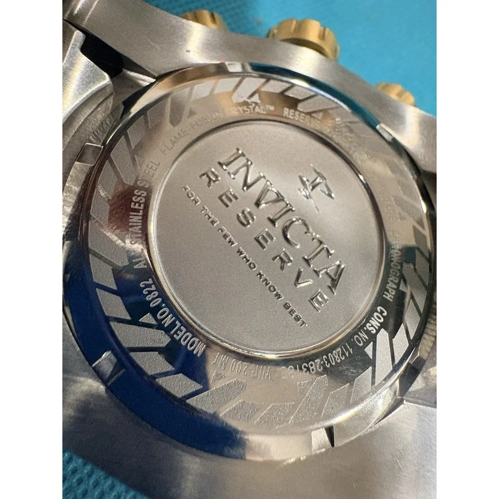 Invicta Reserve Bolt Zeus 0832 Swiss Chronograph 53mm Two Tone Watch